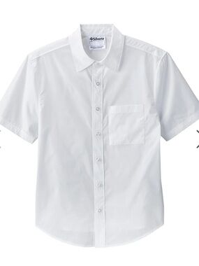Silverts Adaptive Clothing Magnetic Button Short Sleeve Shirt - White
